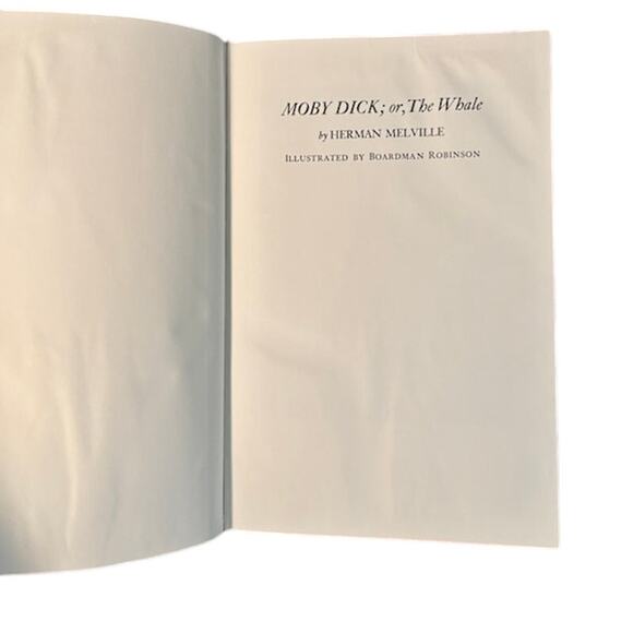 Moby Dick or the Whale Herman Melville Leather Bound Collector's Edition 1977 - Picture 4 of 9
